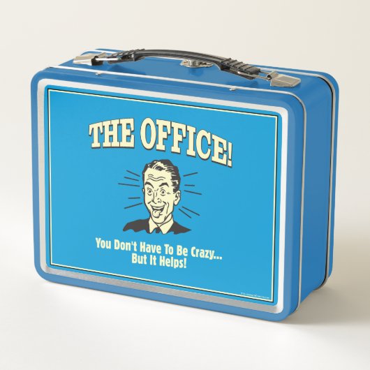 Das Büro: Man muss nicht verrückt sein Metall Brotdose (Rückseite)