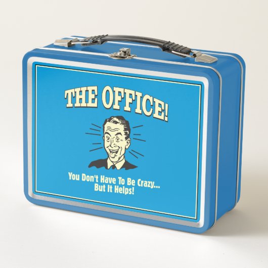 Das Büro: Man muss nicht verrückt sein Metall Brotdose (Vorderseite)