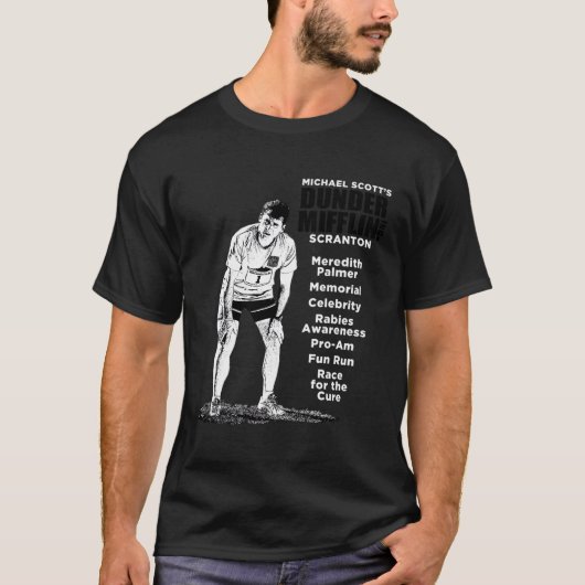 Das Büro Michael Scott Fun Run T-Shirt (Vorderseite)