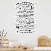 Das Büro treibt perfekte Kriminalität an Poster (Küche)