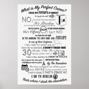 Das Büro treibt perfekte Kriminalität an Poster