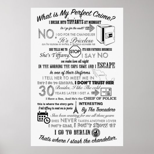 Das Büro treibt perfekte Kriminalität an Poster (Vorne)