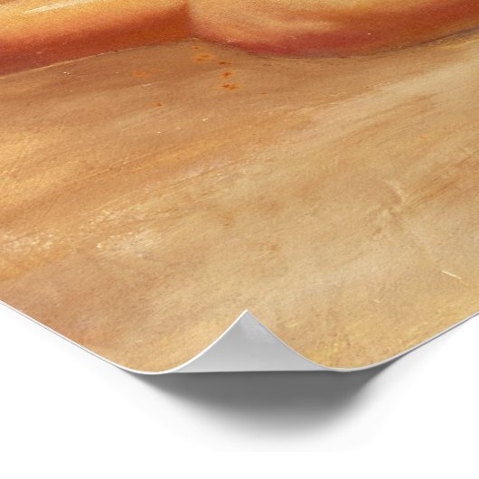 Das Button am Strand Poster (Ecke)