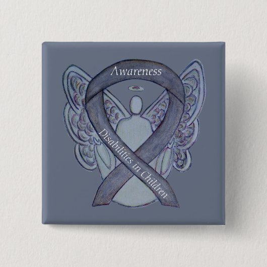 Das Button "Angel-Sensibilisierung für Kinderbehin (Vorderseite)