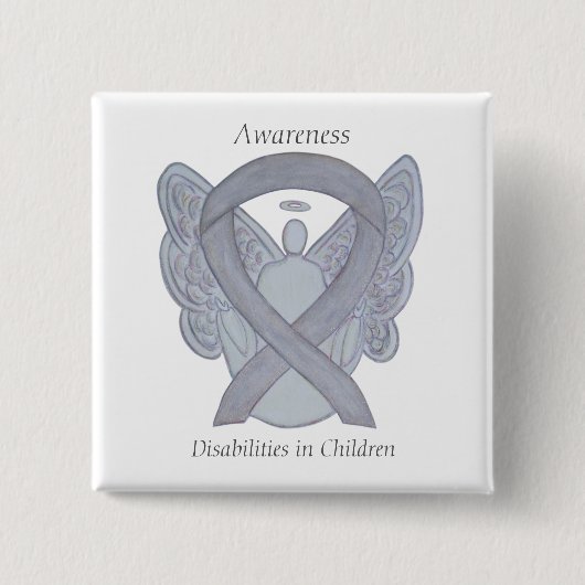 Das Button "Angel-Sensibilisierung für Kinderbehin (Vorderseite)