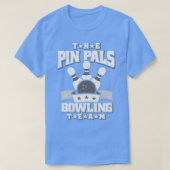Das Button Pals Bowling Team T T-Shirt (Design vorne)