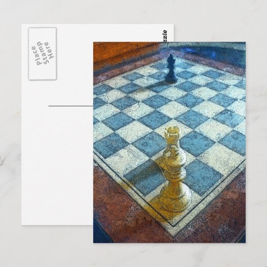 Das Button Postkarte (Vorne/Hinten)