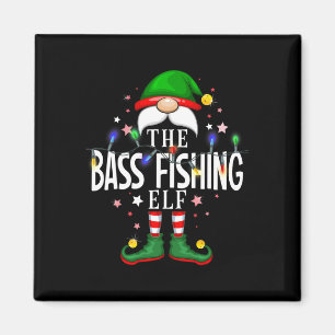 Das Byb Fishing Elf Weihnachtsfamilie Pajama Party Magnet