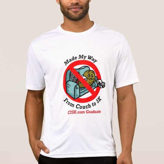 Das C25K der Männer graduiert Mikrofaser-T - Shirt (Vorderseite)