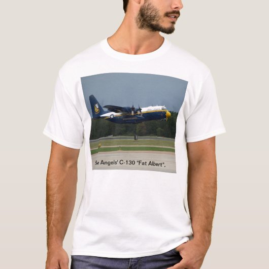 Das C-130 "fetter Albert" der blauen Engel. T-Shirt (Vorderseite)