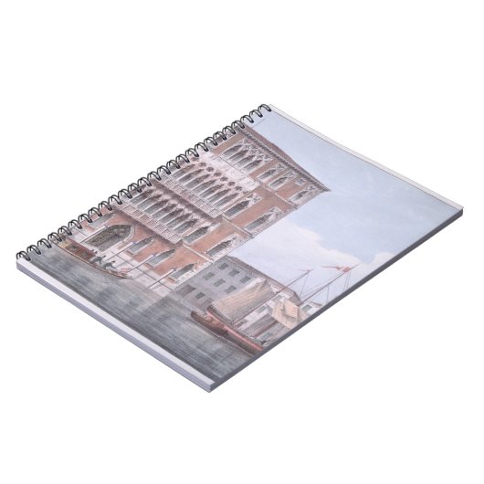 Das Ca Foscari, Venedig, graviert durch Brizeghel Notizblock (Linke Seite)