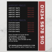 Das Cab-Logo der amerikanischen Flagge mit Preisli Flyer (Hinten)