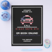 Das Cab-Logo der amerikanischen Flagge mit Preisli Flyer (Einzeln)