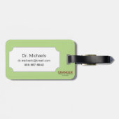 Das caduceus-Symbol Gepäckanhänger (Rückseite horizontal)