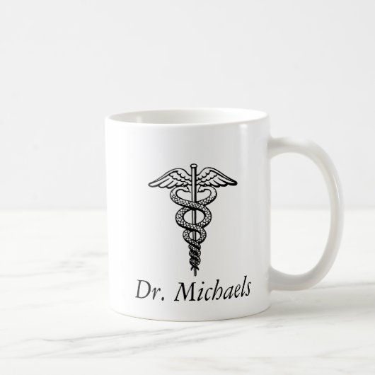 Das caduceus-Symbol Kaffeetasse (Rechts)
