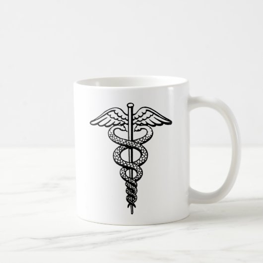 Das caduceus-Symbol Kaffeetasse (Rechts)