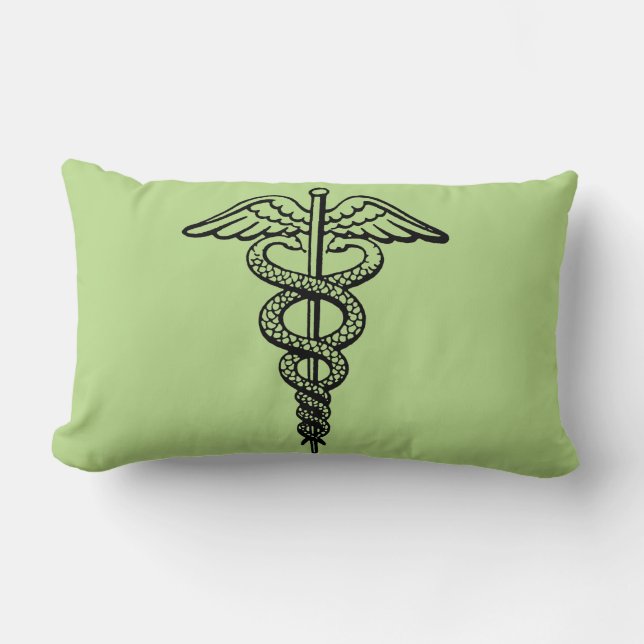 Das caduceus-Symbol Lendenkissen (Vorderseite)