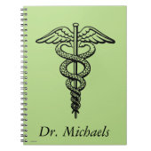 Das caduceus-Symbol Notizblock (Vorderseite)