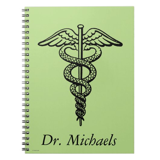 Das caduceus-Symbol Notizblock (Vorderseite)