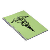 Das caduceus-Symbol Notizblock (Rechte Seite)