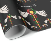 Das Caduceus (Vollfarbigkeit) Geschenkpapier (Rolleneckpunkt)