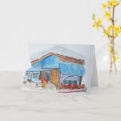 Das Café Candle Karte (Gelbe Blume)