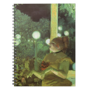 Das Café-Concert von Edgar Degas, Vintage Fine Art Notizblock