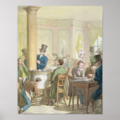 Das Café de Commerce, vom Tableau de Paris Poster (Vorne)