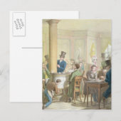 Das Café de Commerce, vom Tableau de Paris Postkarte (Vorne/Hinten)