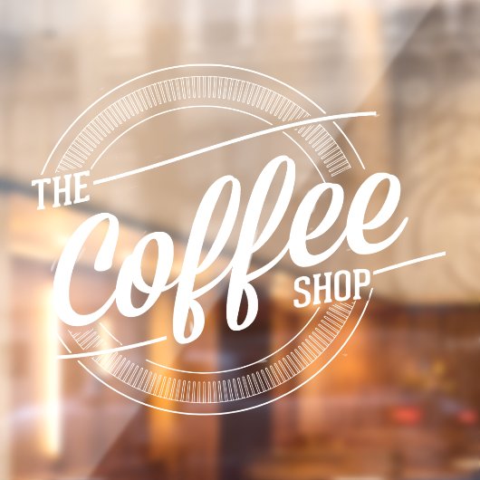 Das Café-Geschäft Fensteraufkleber (Blatt 2)