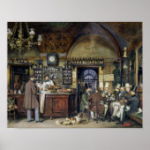 Das Café in Rom, 1856 Poster (Vorne)