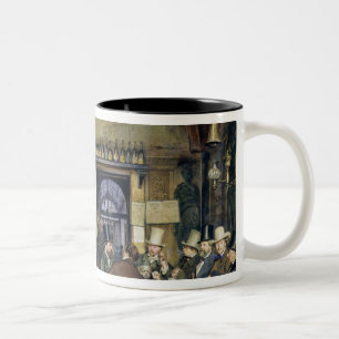 Das Café in Rom, 1856 Zweifarbige Tasse