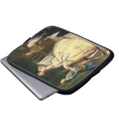 Das Café Laptopschutzhülle (Vorne Knopf)