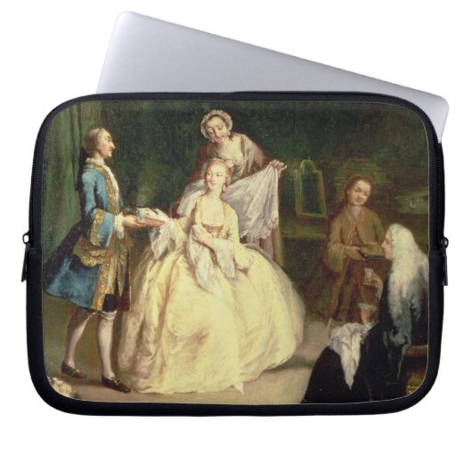 Das Café Laptopschutzhülle (Vorderseite)