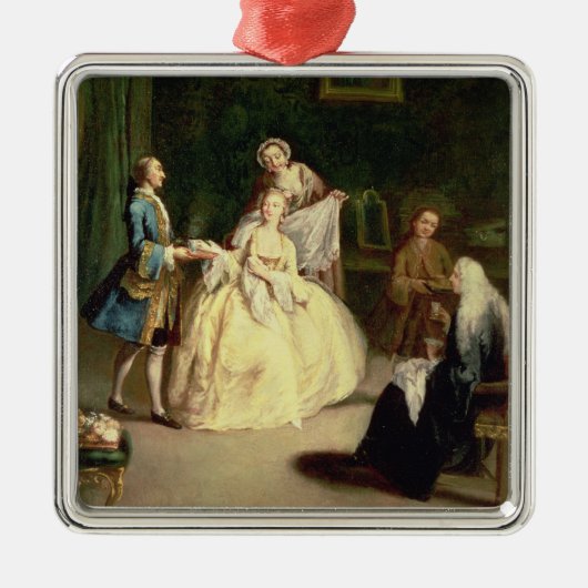 Das Café Silbernes Ornament (Vorne)