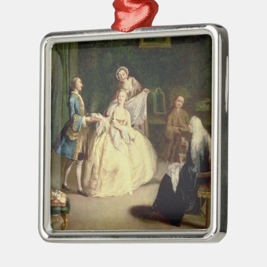 Das Café Silbernes Ornament (Links)