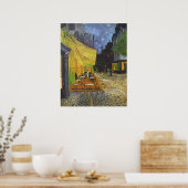 Das Café Terrasse auf dem Platz Du forum Poster (Küche)