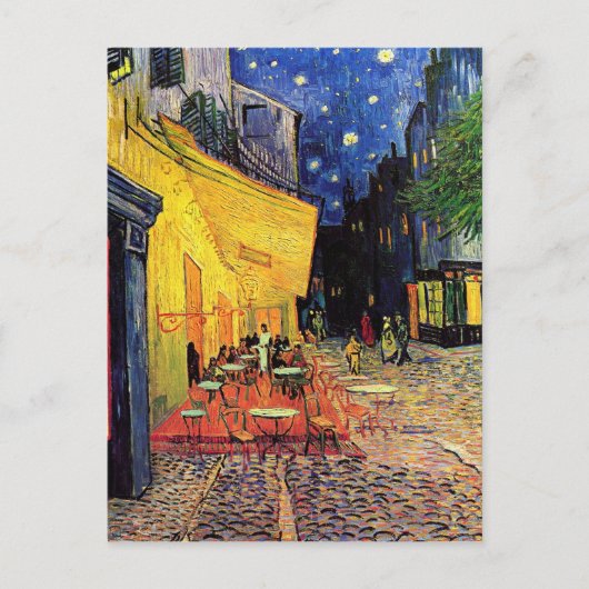 Das Café Terrasse in Arles, bei Night - van Gogh Postkarte (Vorderseite)
