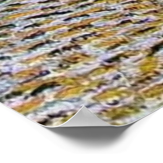 Das Café Terrasse von Vincent Van Gogh Poster (Ecke)