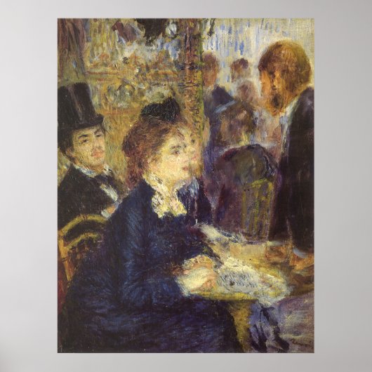 Das Café von Pierre Renoir, Vintager Impressionism Poster (Vorne)