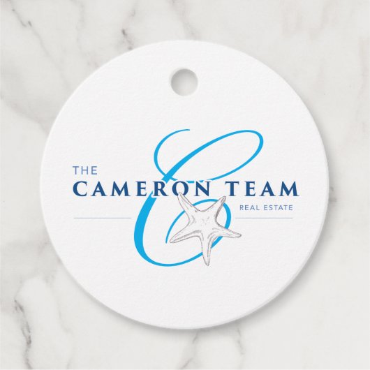 Das Cameron-Team Personalisiert Geschenkanhänger (Vorderseite)