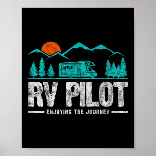 Das Camp Couple Camping für das Rv-Pilotprogramm f Poster (Vorne)