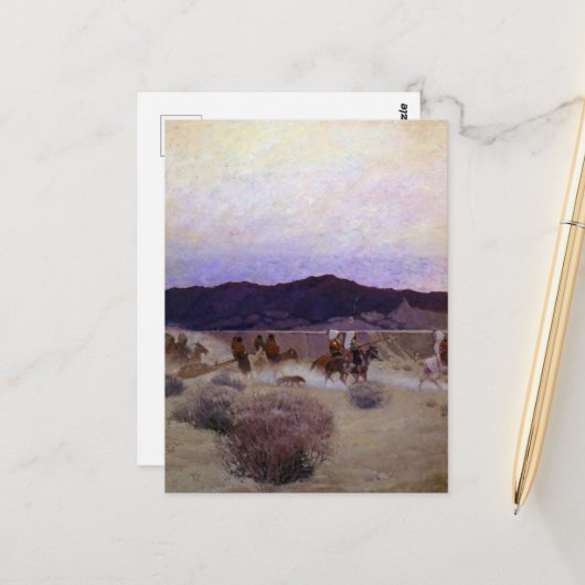 Das Camp von Newell Convers Wyeth Postkarte (Vorderseite/Rückseite Beispiel)