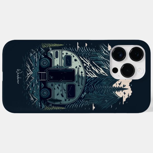 Das Camping-Abenteuer der Nomaden-Wanderer Case-Mate iPhone Hülle (Rückseite (Horizontal))