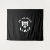 Das Camping der Bärenjagd darf nicht geplündert we Wandteppich (Vorderseite (Horizontal))