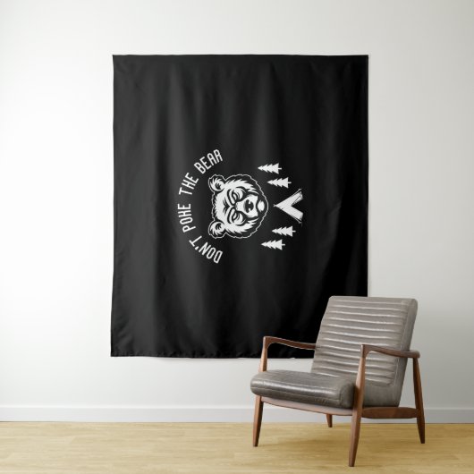 Das Camping der Bärenjagd darf nicht geplündert we Wandteppich (Beispiel)