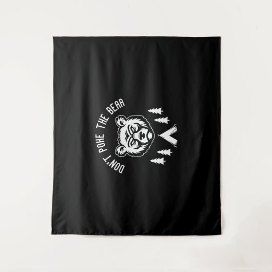 Das Camping der Bärenjagd darf nicht geplündert we Wandteppich (Vorderseite)