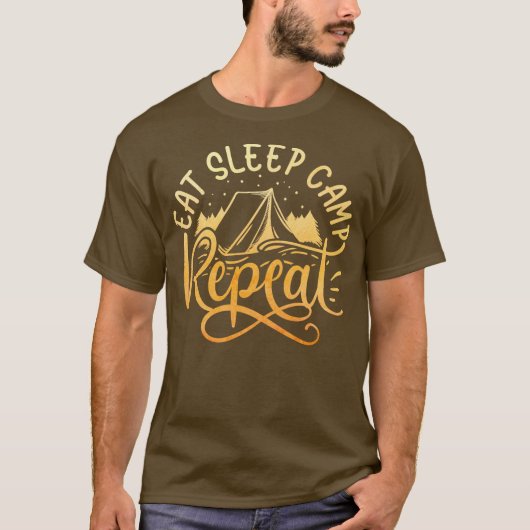 Das Camping liebt den T - Shirt (Vorderseite)
