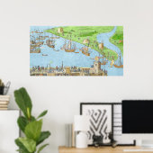 Das Campment der englischen Streitkräfte Poster (Heimbüro)
