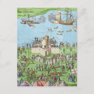 Das Campment der englischen Streitkräfte Postkarte